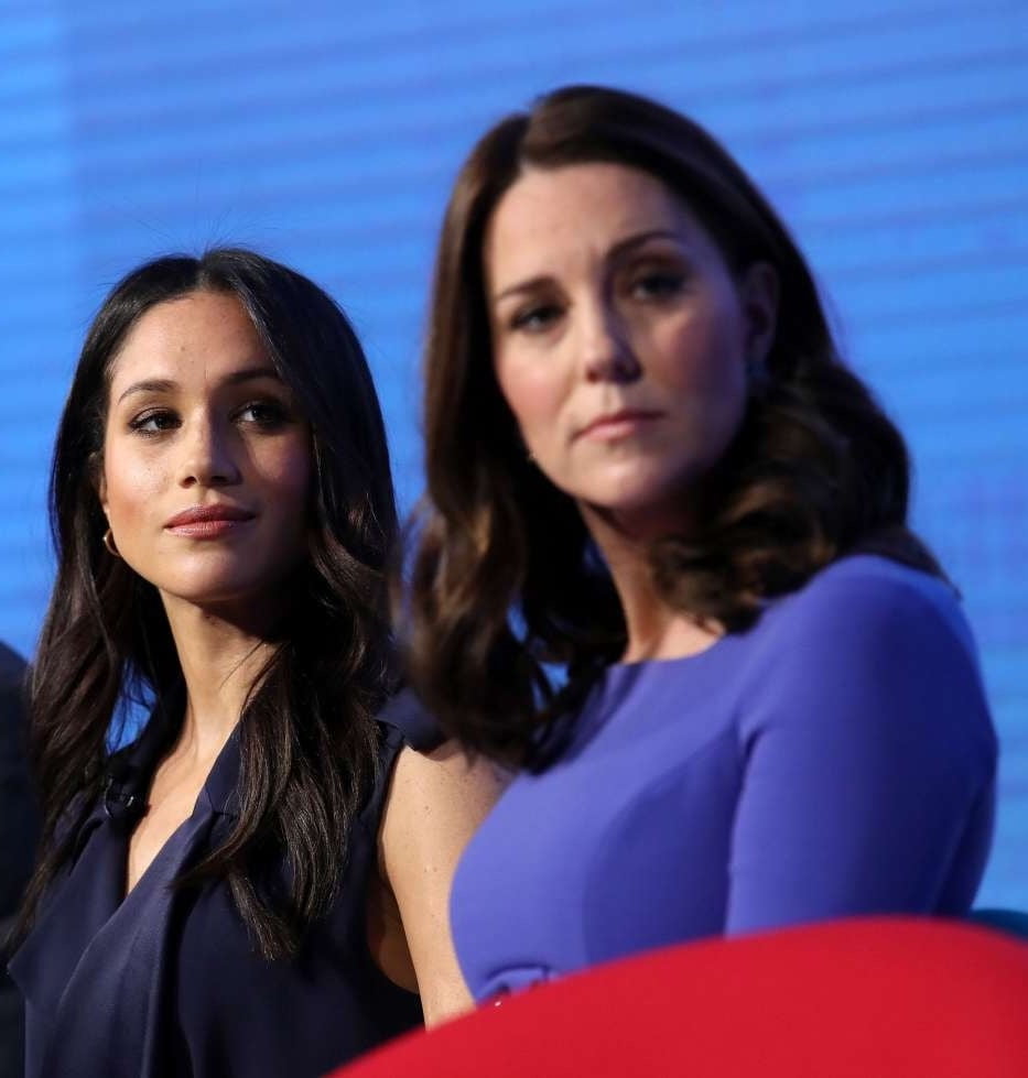 Kate Middleton &amp; Meghan Markle pulling lots of cute faces #97927661