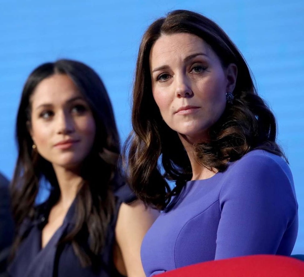 Kate Middleton &amp; Meghan Markle pulling lots of cute faces #97927662
