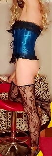 Blue corsett set #106979053