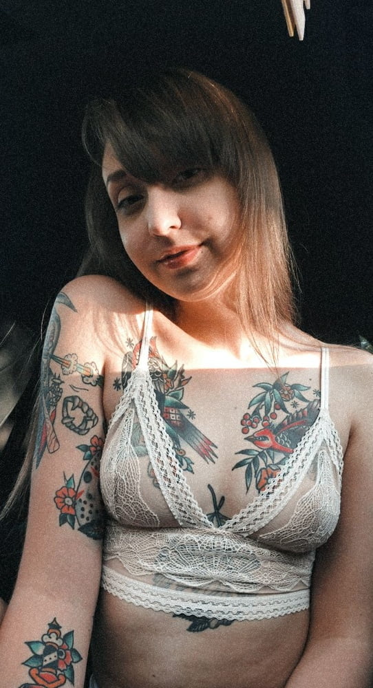 22 yo small tattooed US Nympho slut - private selfie pics #93197327
