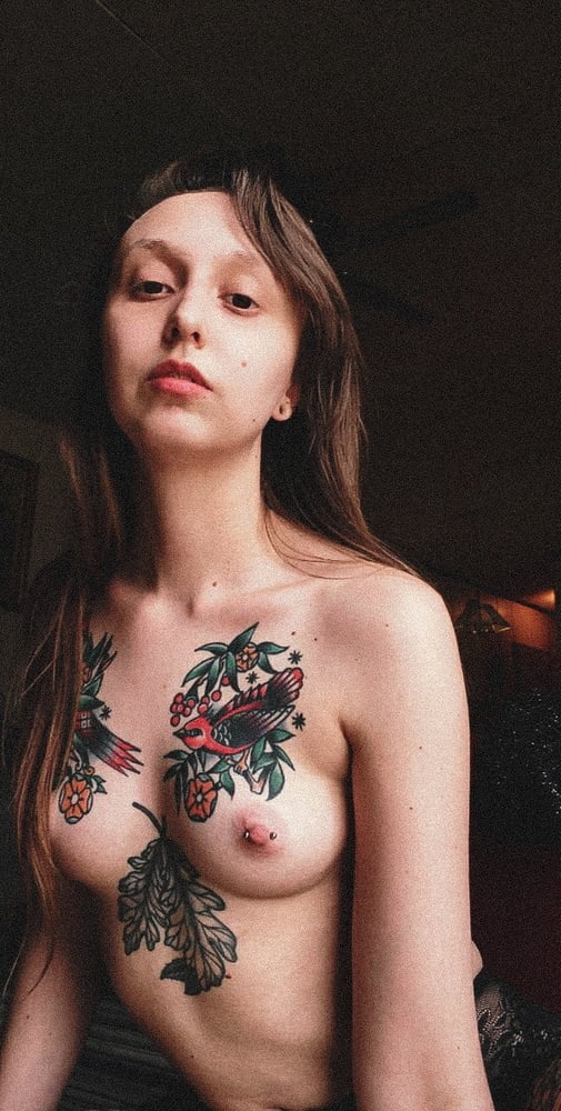 22 yo small tattooed US Nympho slut - private selfie pics #93197670
