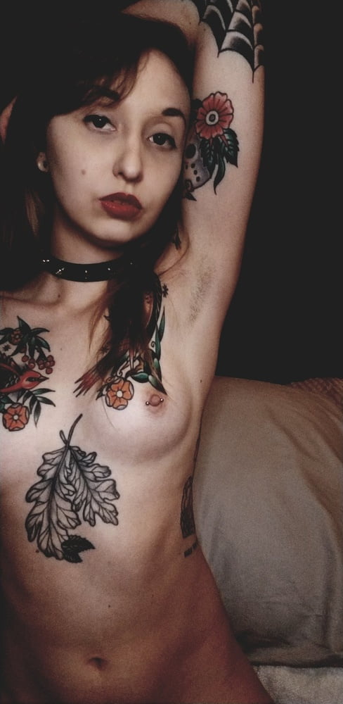 22 yo small tattooed US Nympho slut - private selfie pics #93197952