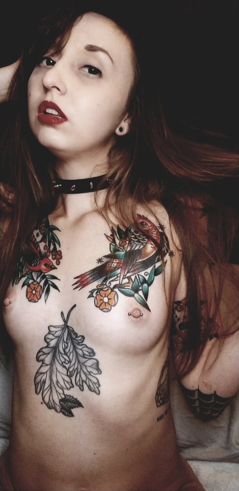 22 yo small tattooed US Nympho slut - private selfie pics #93197957