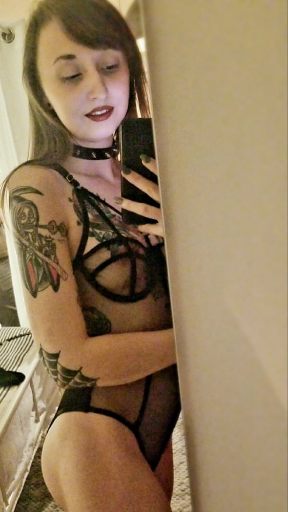 22 yo small tattooed US Nympho slut - private selfie pics #93198304