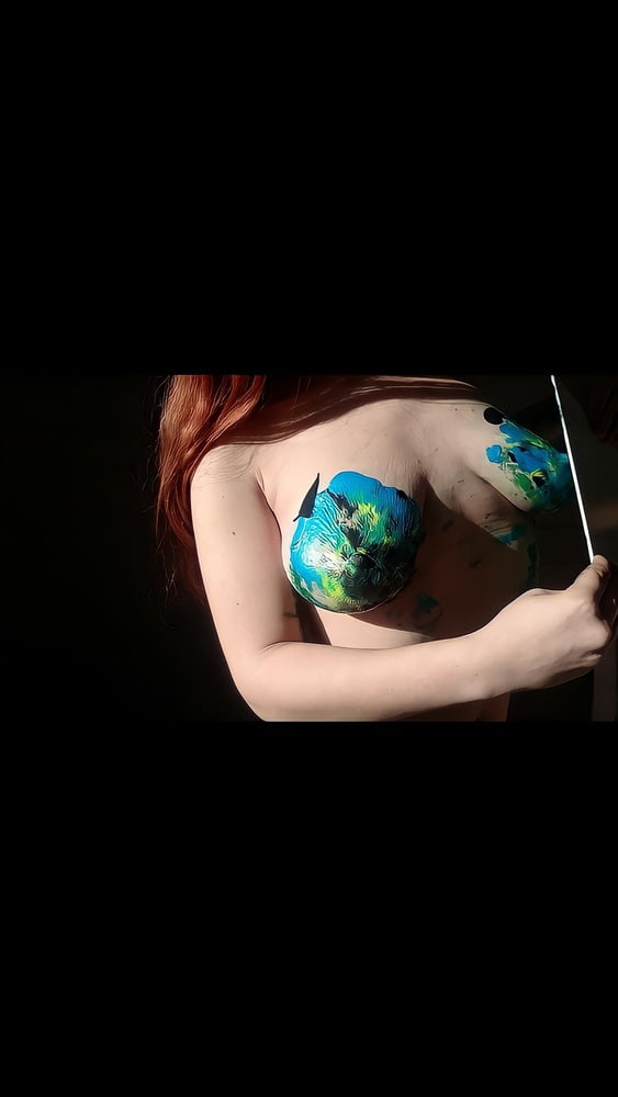 Painting with my boobs (full 14pics set on my onlyfans) #107243435