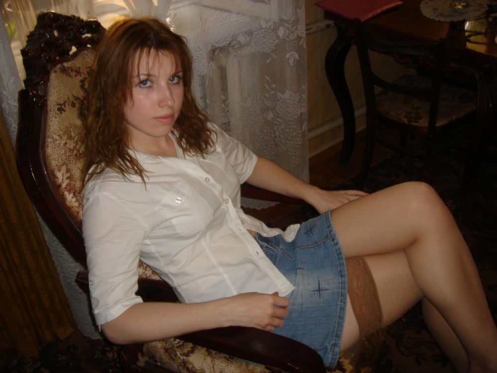 Russian amateur wearing tan stockings sucking cock #95876461