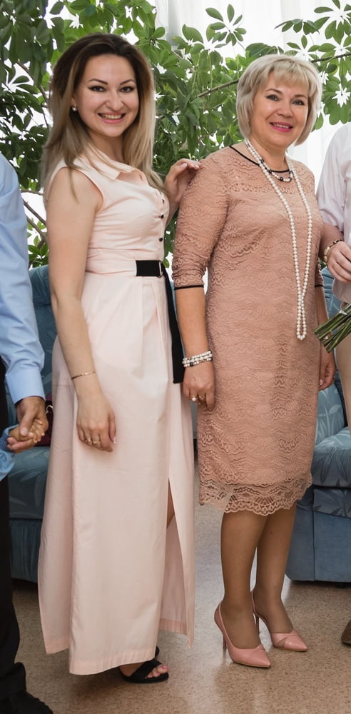 Pantyhosed Bride and Mother in Law #102344541