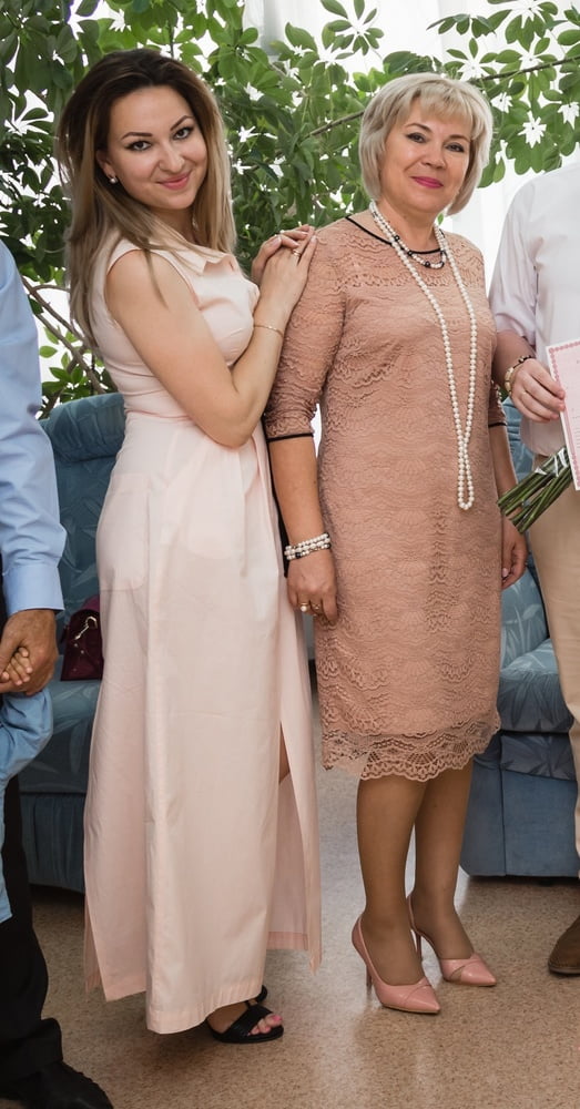 Pantyhosed Bride and Mother in Law #102344547