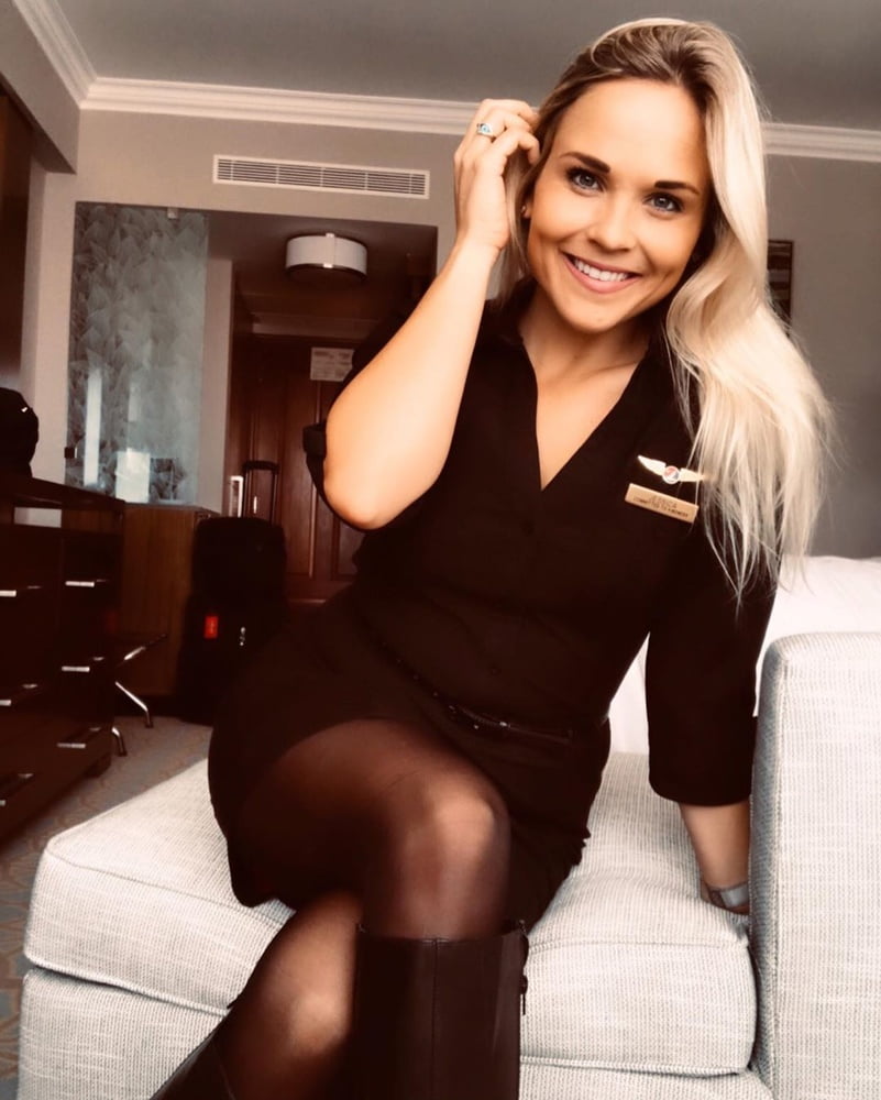 Groomed, Air Hostess Mom in Pantyhose #82290267