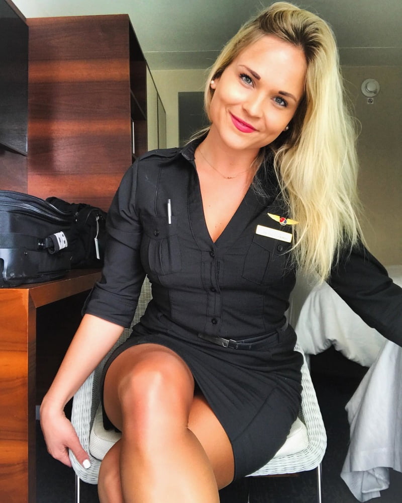 Groomed, Air Hostess Mom in Pantyhose #82290464