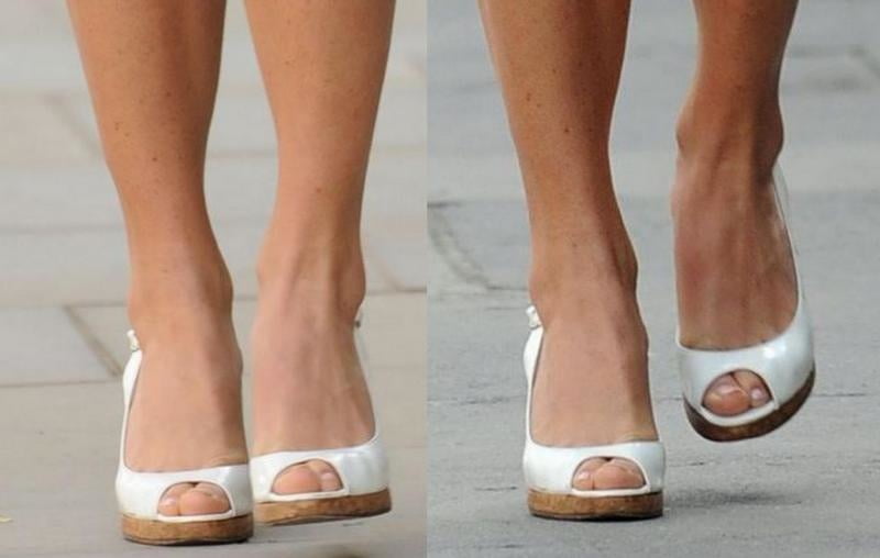 Les pieds de la jambe sexy et les talons hauts de Pippa Middleton
 #97902551