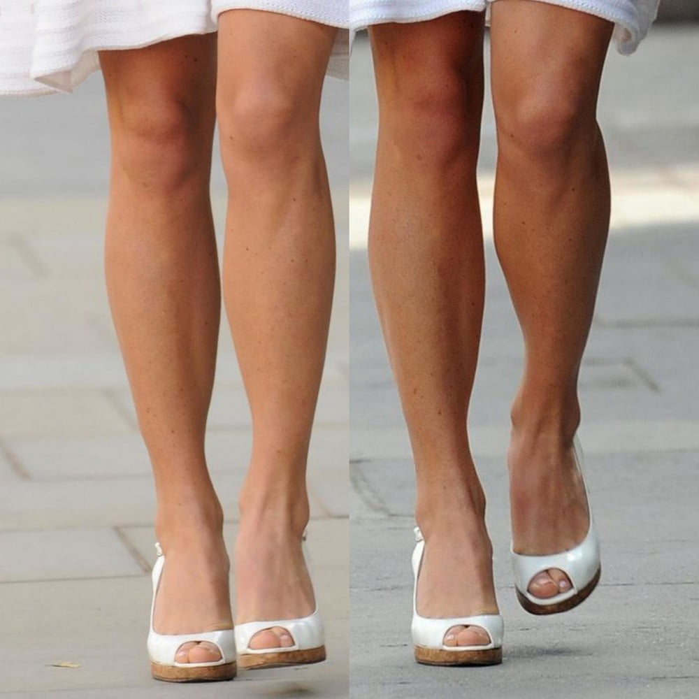 Les pieds de la jambe sexy et les talons hauts de Pippa Middleton
 #97902566