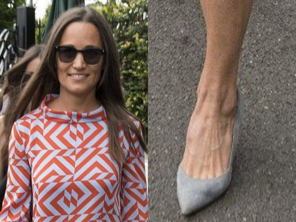 Les pieds de la jambe sexy et les talons hauts de Pippa Middleton
 #97902638