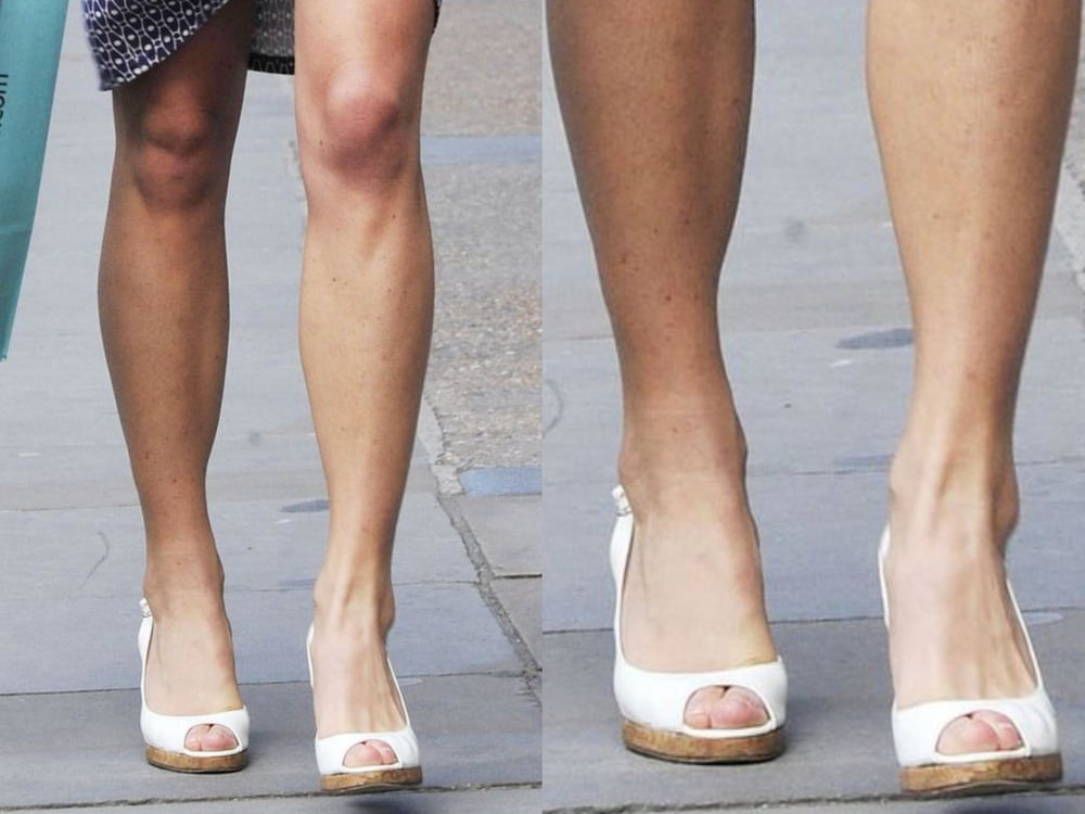 Les pieds de la jambe sexy et les talons hauts de Pippa Middleton
 #97902774