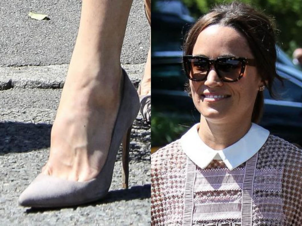 Les pieds de la jambe sexy et les talons hauts de Pippa Middleton
 #97903000