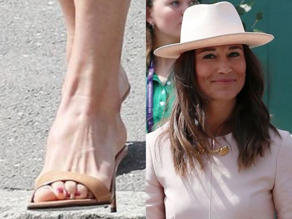 Les pieds de la jambe sexy et les talons hauts de Pippa Middleton
 #97903109