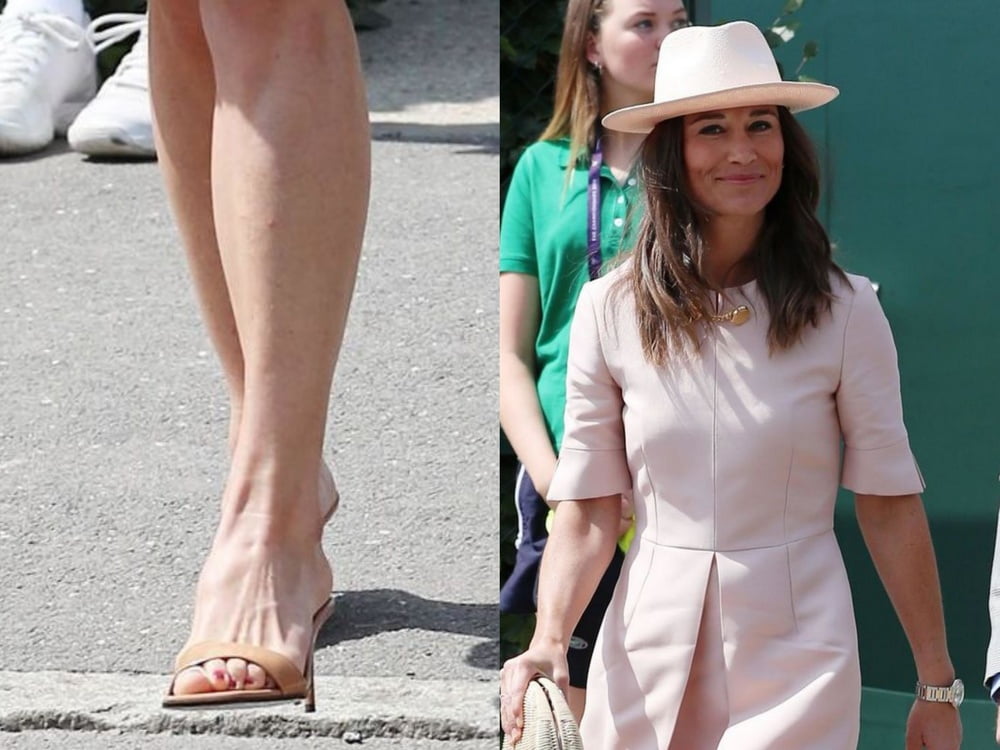 Les pieds de la jambe sexy et les talons hauts de Pippa Middleton
 #97903112