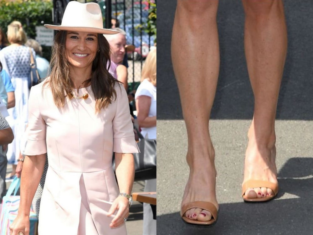 Les pieds de la jambe sexy et les talons hauts de Pippa Middleton
 #97903130