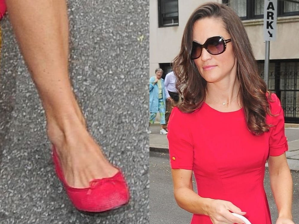 Les pieds de la jambe sexy et les talons hauts de Pippa Middleton
 #97903133