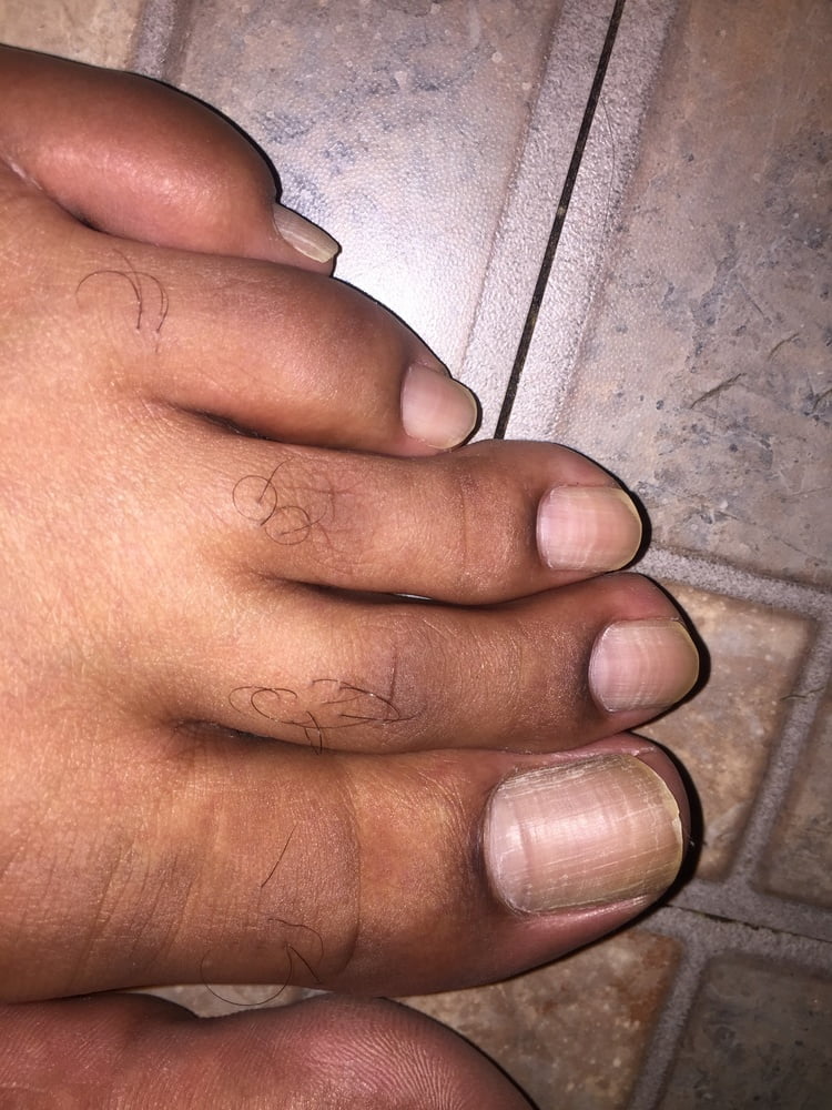 Big Foot black mens big feet male long toes nails #107031315