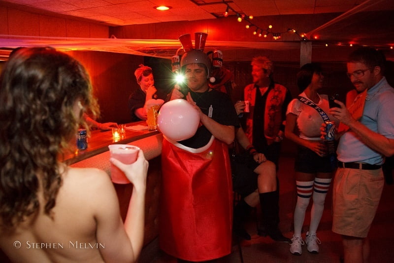 Alexis talya halloween nude costume party
 #91598259