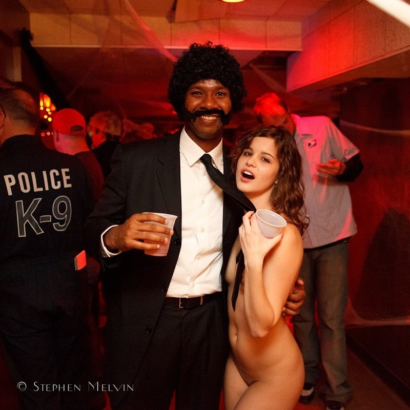 Alexis talya halloween nude costume party
 #91598431