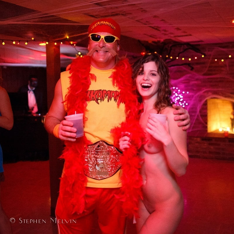 Alexis talya halloween nude costume party
 #91598443