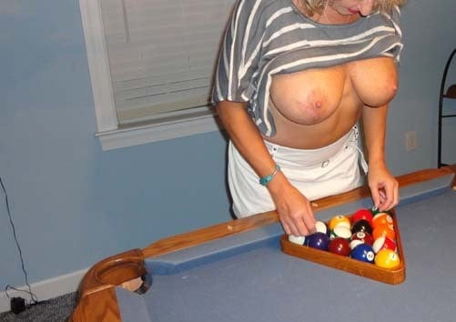 more sexy ladies at the playin pool table #92789465