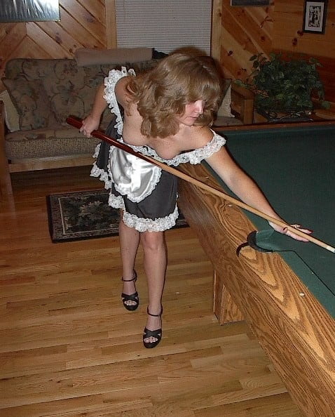 more sexy ladies at the playin pool table #92789487