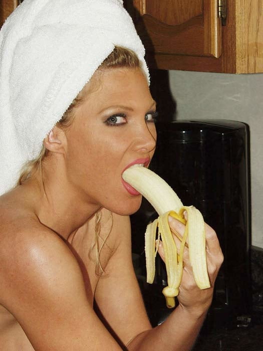 Mature woman bananas #91651778