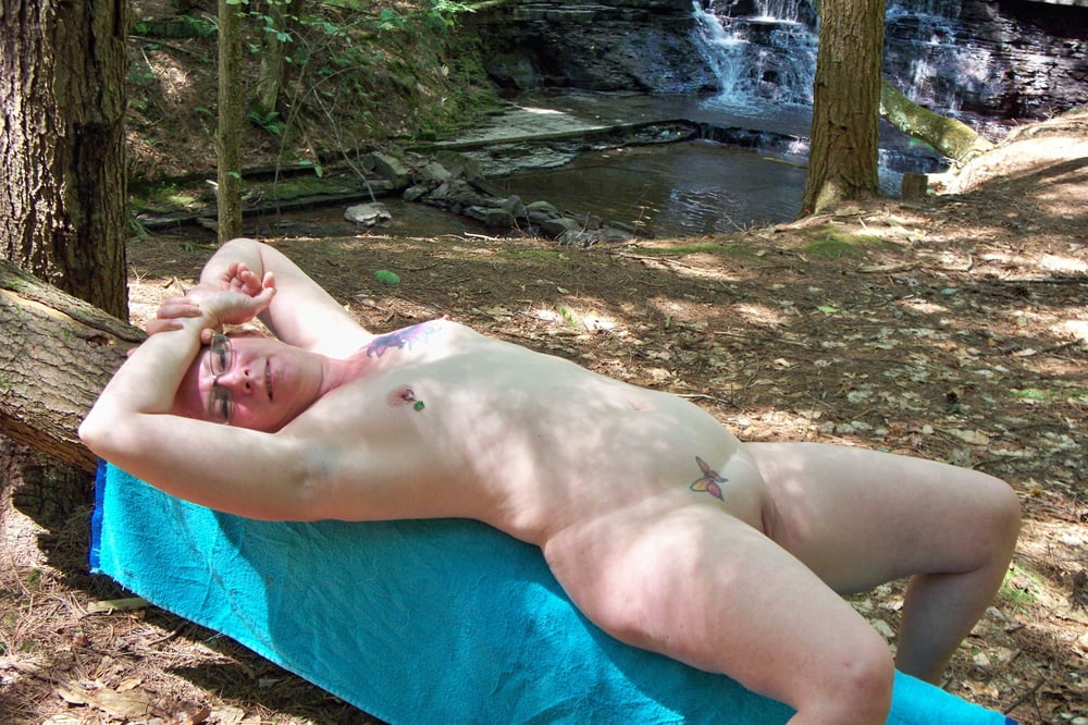 Got caught naked at a waterfall #98993402