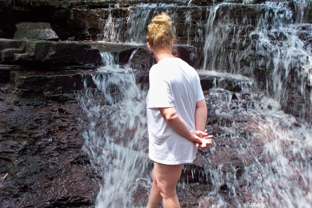 Got caught naked at a waterfall #98993423