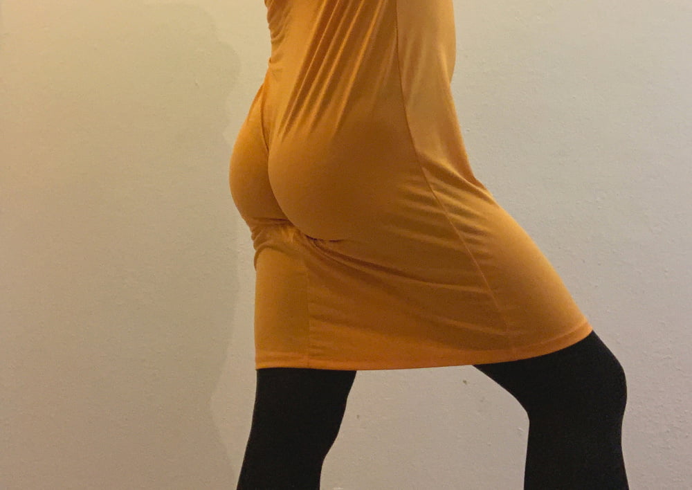 Tight ass milf with a yellow dress #103587745