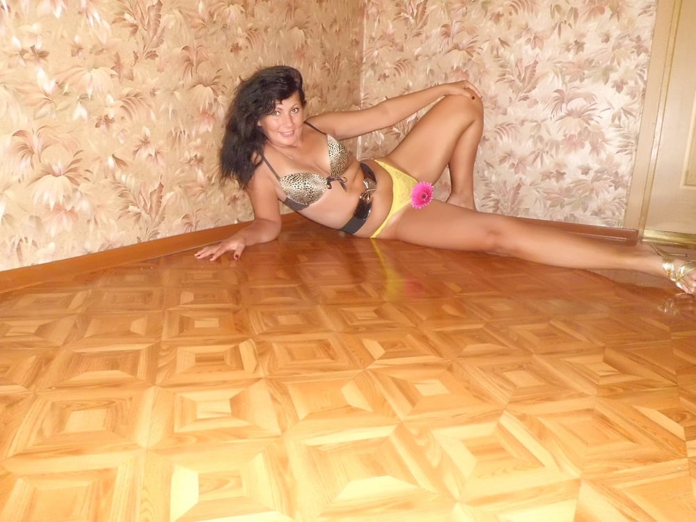 Vintage Russian amateur Ksenia in stockings &amp; bikini #98894303