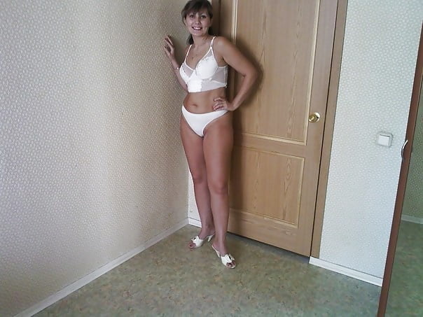 Vintage Russian amateur Ksenia in stockings &amp; bikini #98894314