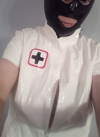 Mi enmascarado pvc criada y enfermera uniforme
 #100751454
