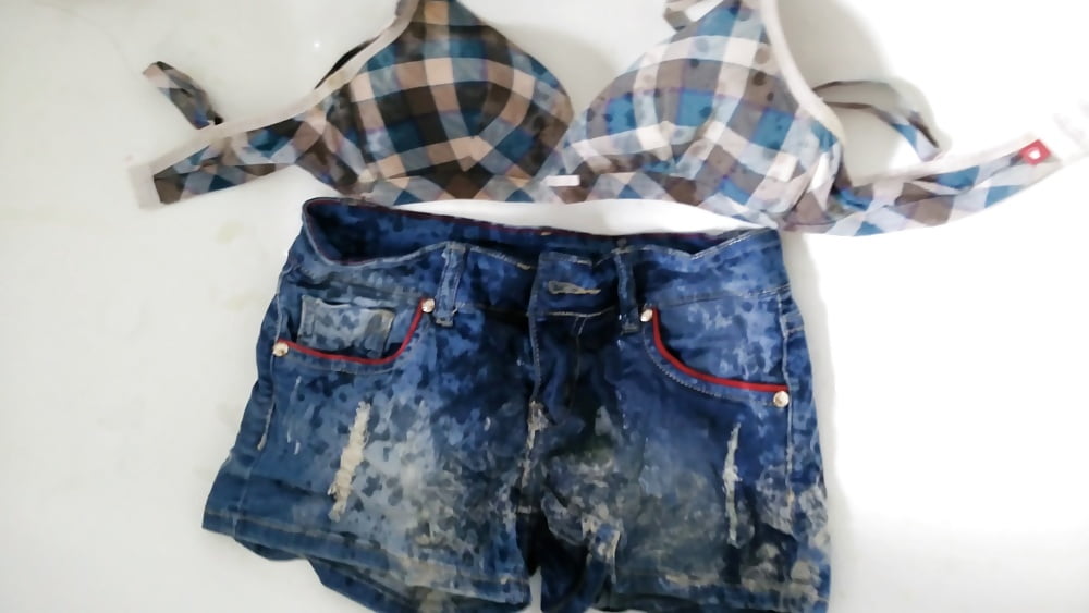 Jeans shorts and bra #106936238