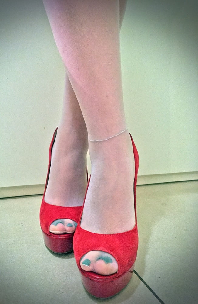 Giada sexy heels and nylon feet #106741078