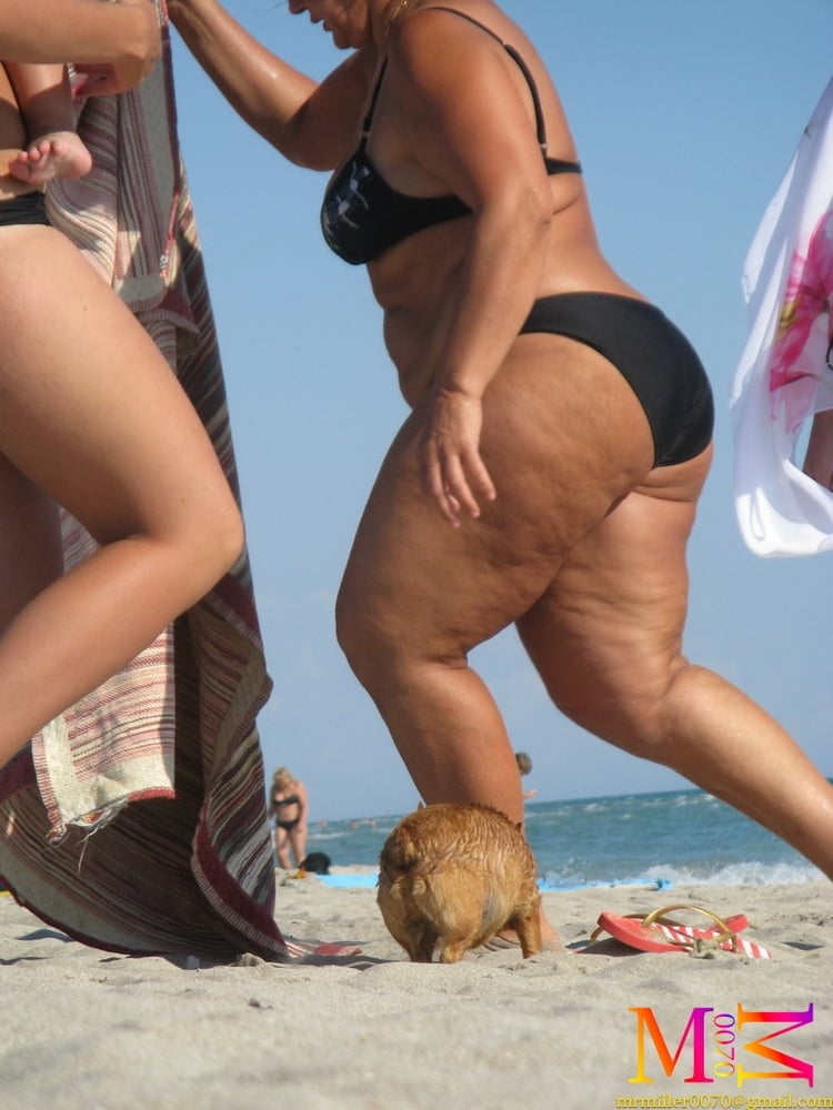 Wide Hips Fat Asses on the beach #92086005