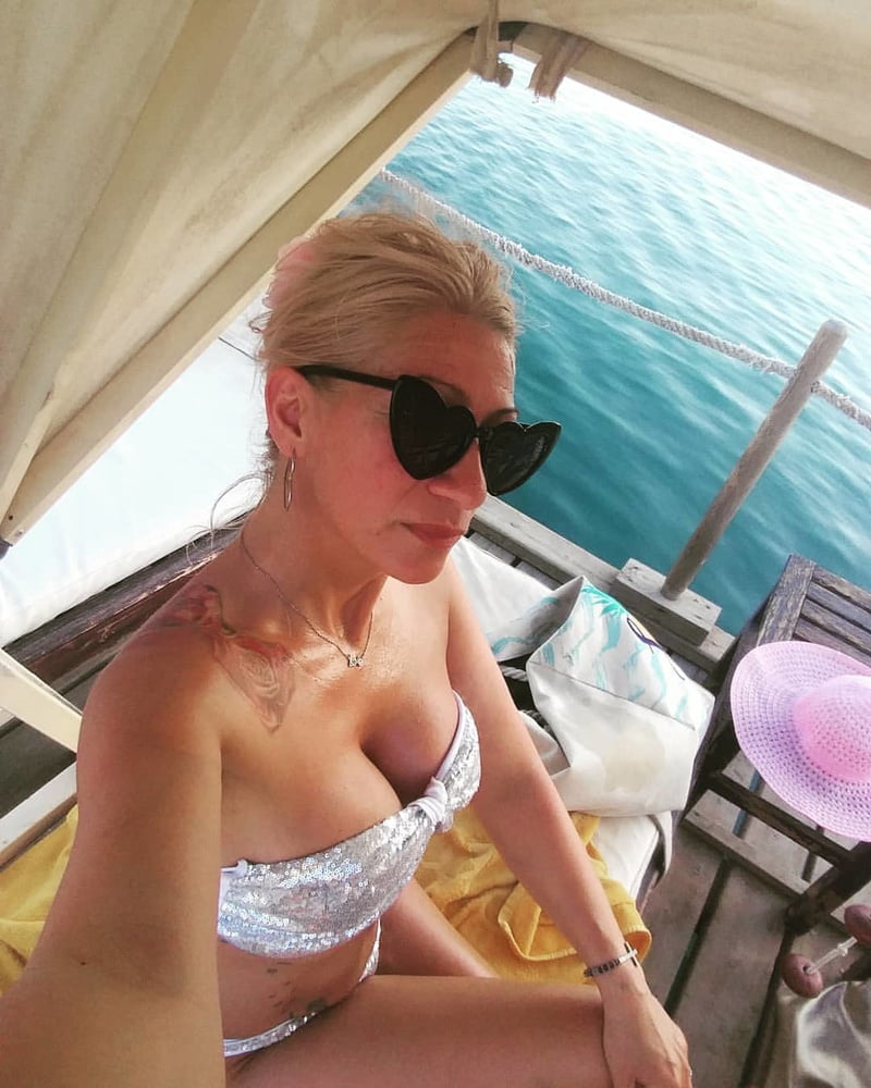 Serbian hot whore blonde milf big natural tits Ana Ciric #106074669