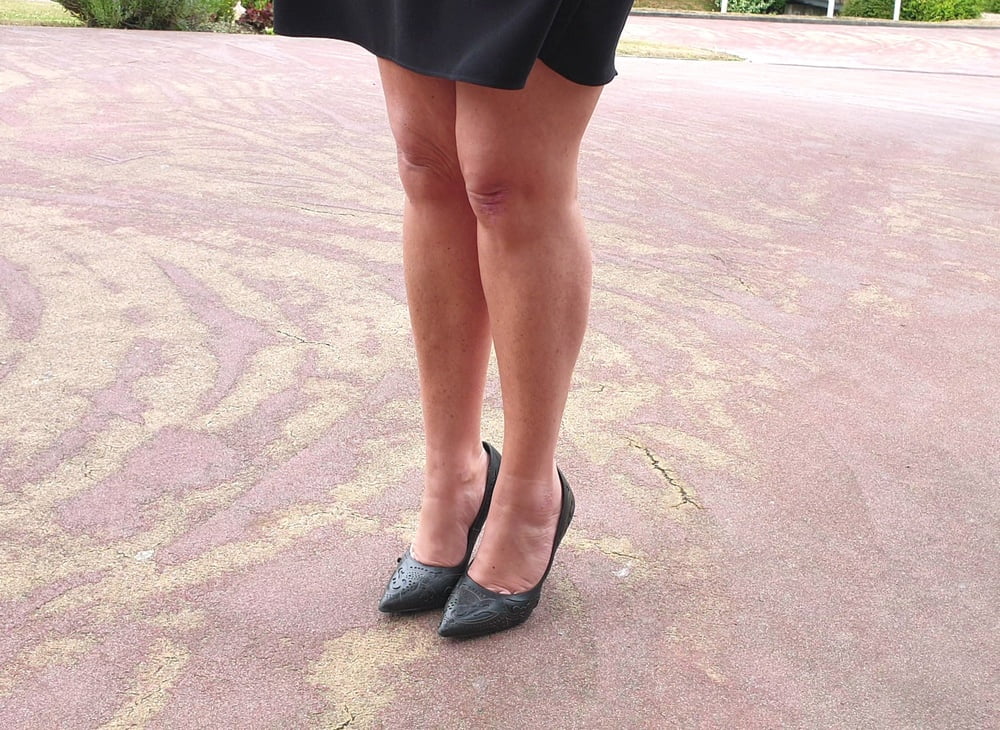 Candid legs and feet secretary #79955851