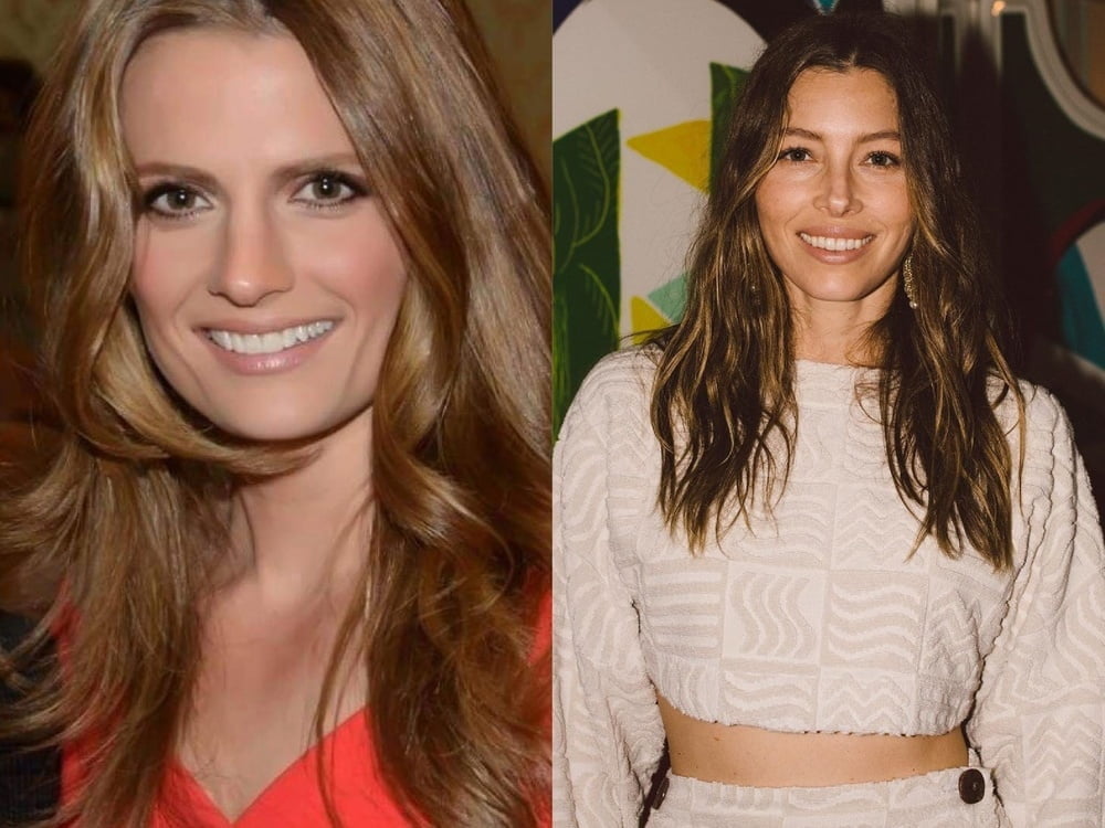 Which one would you fuck Stana Katic or Jessica Biel #104705516