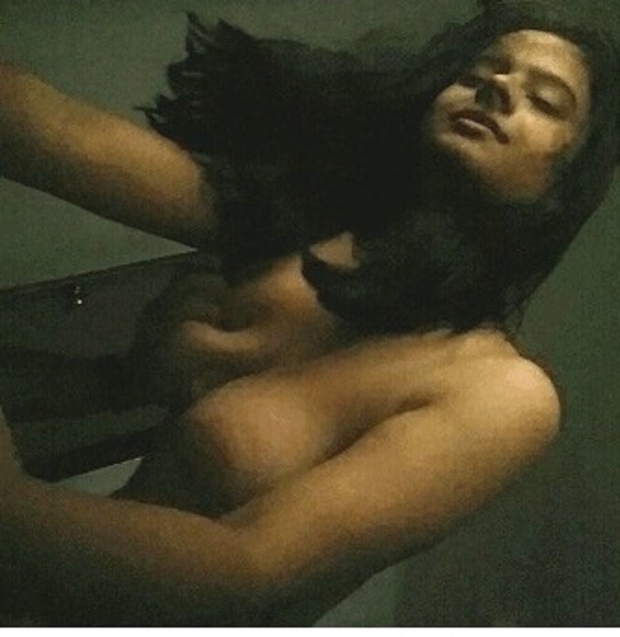 indian girl showing her big natural tits and shaved pussy #81305841