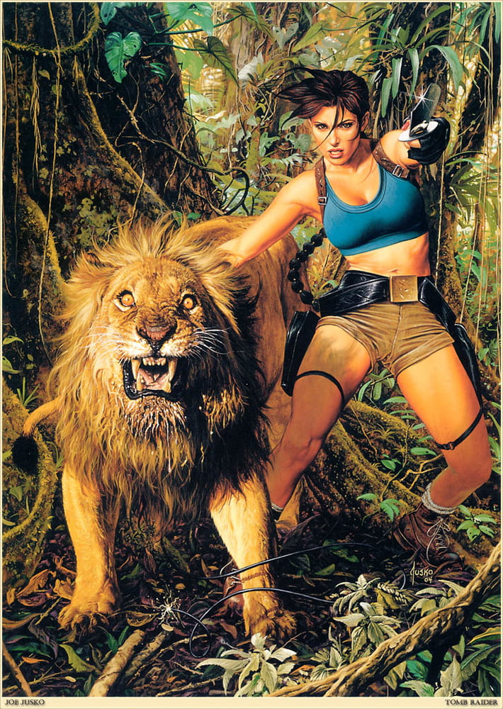Lara Croft cartoon #91712882