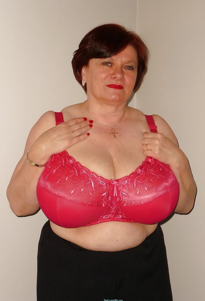 Grannies and Mature - Big boobs in and without bra #93842256