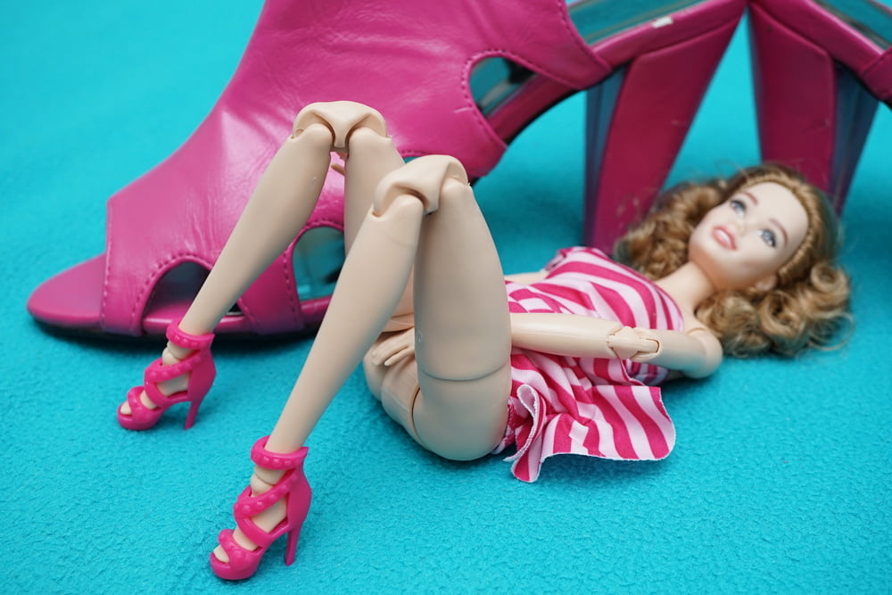 Naughty Barbie and pink sandals #80639829