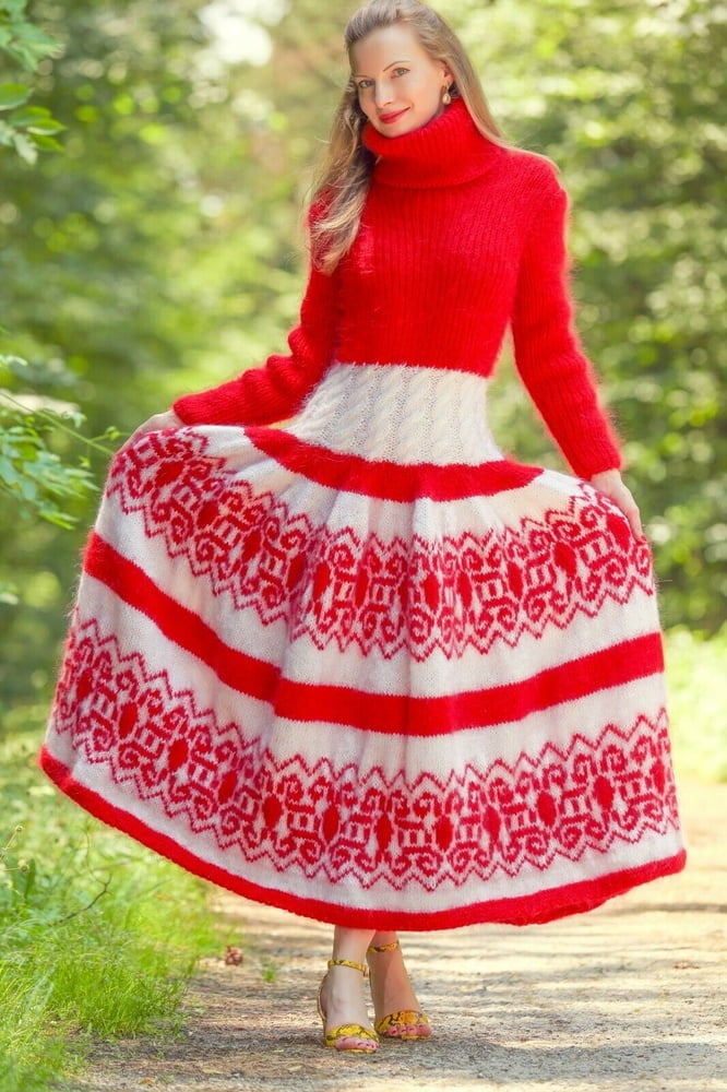 Tanya - lange Mohair Pullover Kleid
 #90977411