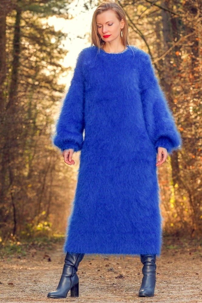 Tanya - lange Mohair Pullover Kleid
 #90977597