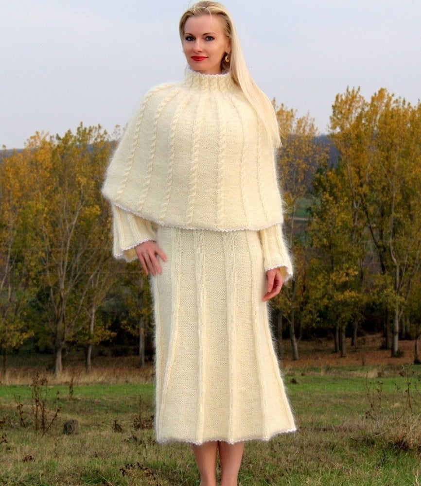 Tanya - vestido largo suéter de mohair
 #90977628