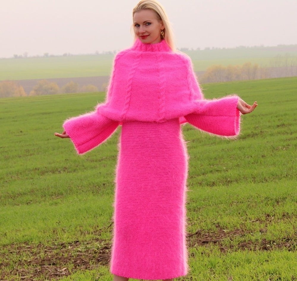 Tanya - long mohair sweater dress #90977667